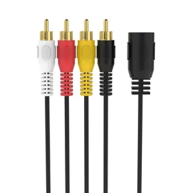Sinox 5-Pin DIN to 4 Phono Cable 0.2m SOE01800