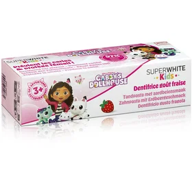 Superwhite Kids Gabbys Dollhouse Jordgubbssmak Tandkräm 50ml