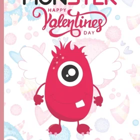 Coloring Book Cute monster for kids: Cute monster Happy valentine's day for kids