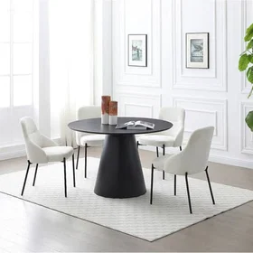 Antaliza Ronde Table à manger Noir
