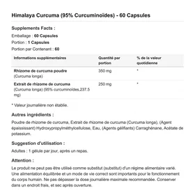 Himalaya Turmeric 95% 60 Capsules