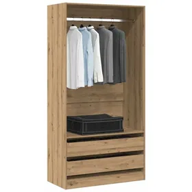 vidaXL Garderob ek 100x50x200 cm konstruerat trä 3318627
