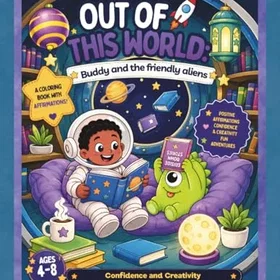Out Of This World: Buddy And The Friendly Aliens Färgläggningsbok