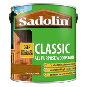 Sadolin Classic Wood Protection Heritage Oak Wood Stain 2.5L