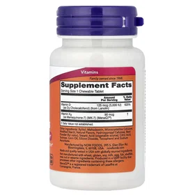 Now Foods D3 + K2 90 Tablets