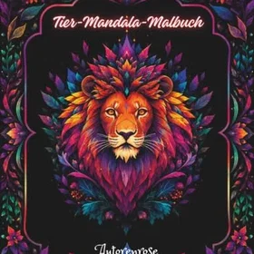 DAS Tier Mandala Malbuch Färgläggningsbok
