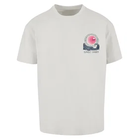 MERCHCODE Sunset Charm Oversized Kortærmet T-shirt (Herre)