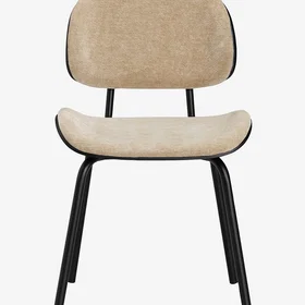 Ellos Home Scoolby Kjøkkenstol Chenille 2-Pack