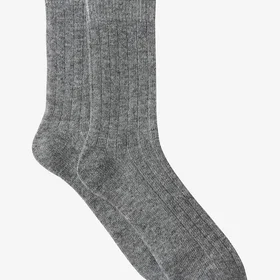 Ellos Collection Ribbestrikkede Ullsokker 2-pack (Herre)