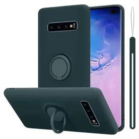 Cadorabo Silicone Case with Ring for Samsung Galaxy S10 4G