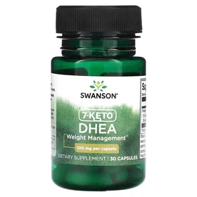 Swanson 7-KETO DHEA 100mg, 30 Capsules