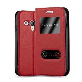 Cadorabo Wallet Case with Kickstand and 2 View Windows for Samsung Galaxy S3 Min