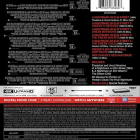 A Nightmare On Elm Street 7 Film Collection (4K Ultra HD + Blu-Ray)