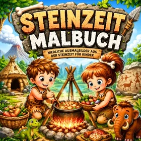 Jaeger Malbuch Jäger & Sammler Steinzeit Menschen Jäger & Sammler Färgläggningsbok