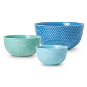 Lyngby Porcelæn Rhombe Bowl Keramik 3pcs