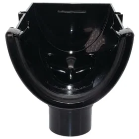 FloPlast Hi-Cap Gutter Black 115mm