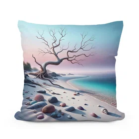 Home Art Haven Serene Shoreline Cushion 30x30cm