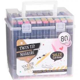 Leksaksaffären Twin Tip Markers 80-pack