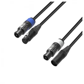 Adam Hall 5 STAR XLR till PowerCON Hybrid Kabel 5m