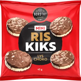 Nordthy Mini Riskakor Ljus Choklad 45g