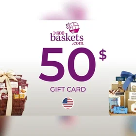 1-800-Baskets.com Gavekort 50 USD