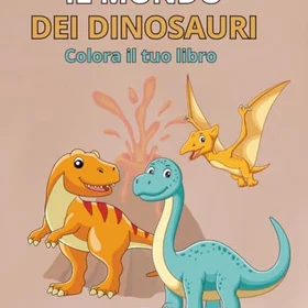 IL Mondo Dei Dinosauri Färgläggningsbok