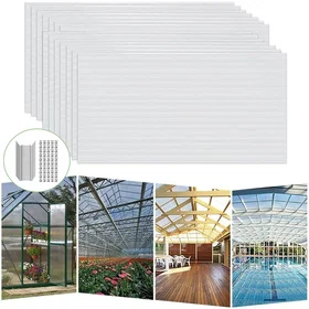 YRHome Plaque Polycarbonate 60,5x121cm Lot de 28
