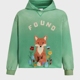 Found Chenille Brodert Hoodie (Dame)