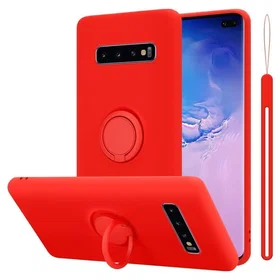 Cadorabo TPU Silicone Case with Ring for Samsung Galaxy S10 Plus
