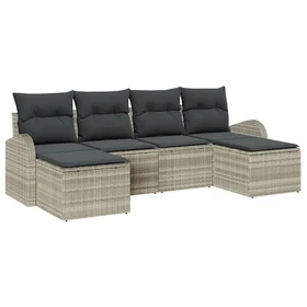 vidaXL Garden Sofa Set with Cushion 6 Pieces 3346152