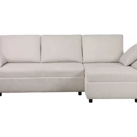 Bestmobilier Carmen Canapé d'angle en velours 5 places gauche