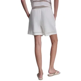 DKNY Denim Hög Midja Shorts Linne Viscose (Dam)