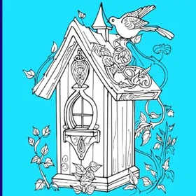 Ultimate Birdhouse Gallery Färgläggningsbok för Tonåringar & Vuxna