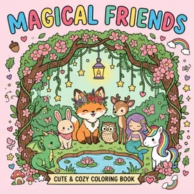 Magical Forest Friends & Beyond Färgläggningsbok