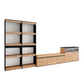 SKRAUT Ensemble Meuble TV 111_2 370x35x186cm