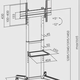 Superior Electronics SUPSTV022 TV-ställ