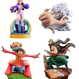 Megahouse Petitrama One Piece Logbox Re Birth Egghead Set 9cm