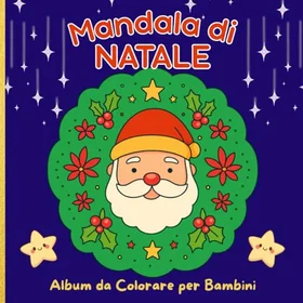 Mandala di Natale Album da colorare per bambini Färgläggningsbok för barn