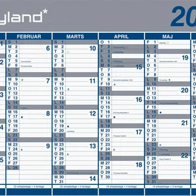 Mayland Kæmpe Kalender 2026