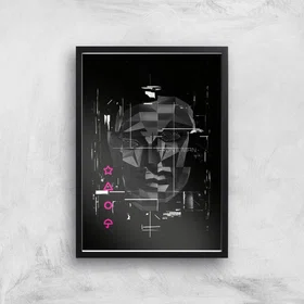 Squid Front Man Glitch Giclee Art Print A2