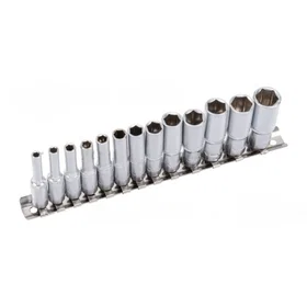 Condor Werkzeug C21290 Sokkelnøkkelsett 1/4" 4-14mm 13pcs
