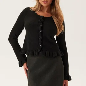 Only Life Frill Button Cardigan (Dam)