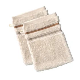 Becquet Serviette de toilette en coton écru 15x21cm