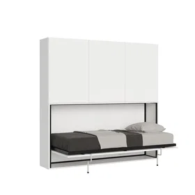 KANDO Armoire lit escamotable Cadre de lit avec matelas