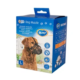Duvo Muzzle Gummi Svart/Rød L