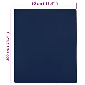 vidaXL Jersey Puuvillainen Sängynlakan 136230