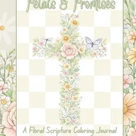 Petals & Promises Blomsterliga Skriftliga Färgläggningsdagbok