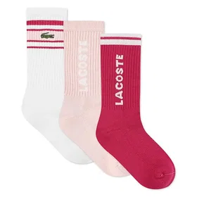 Lacoste Stripe Crew Socks 3-pack
