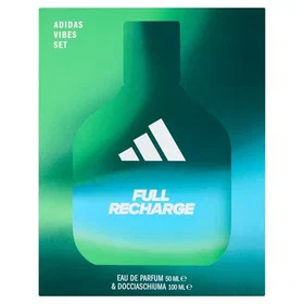 Adidas Full Recharge Eau de Parfum Lahjasetti (50ml, Suihkugeeli 100ml)