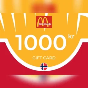 McDonald's Gift Card 1000 NOK
